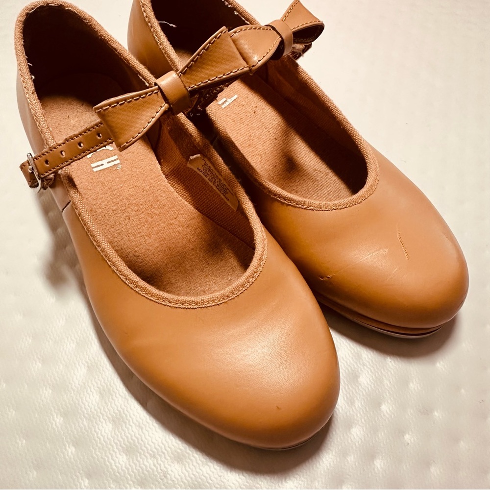Bloch Merry‎ Jane 13M tap shoe tan beige Mary Jane